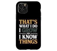 That's What I Do I Grow and I Know Things Microbiologist Coque pour iPhone 11 Pro
