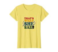 That's What She Said Retro Funny Citation Speech Bubble T-Shirt, Femme, Citron, S