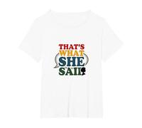 That's What She Said Retro Funny Citation Speech Bubble T-Shirt, Femme Grandes Tailles, Blanc, 1X