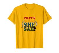 That's What She Said Retro Funny Citation Speech Bubble T-Shirt, Homme, Doré Vif, L