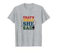 That's What She Said Retro Funny Citation Speech Bubble T-Shirt, Homme, Gris Chiné, L