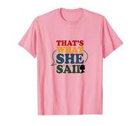 That's What She Said Retro Funny Citation Speech Bubble T-Shirt, Homme, Rose, S