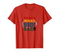 That's What She Said Retro Funny Citation Speech Bubble T-Shirt, Homme, Rouge, M