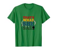 That's What She Said Retro Funny Citation Speech Bubble T-Shirt, Homme, Vert Kelly, XXL