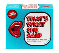 That's What She Said - Second Edition » Match Toutes Nouvelles Cartes de Configuration farfelues avec de Nouvelles Cartes de Phrase Amusantes pour Voir Qui a Le Sens de l'humour Le Plus Sale, à
