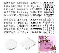 THATSRAD 10 PCS Lettre Alphabet Gâteau Tampon Outil Biscuit Fondant Cookie Tampon Alphabet Patisserie Emporte Piece Alphabet Patisserie Tampon Lettres Majuscules Tampons à Gâteaux