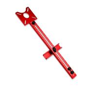 Thatyro Support de rainure de fraisage multifonction 4 en 1 rouge en alliage d'aluminium, outil de défonceuse réglable, guide de coupe pour le travail du bois (conventionnel)