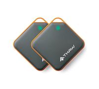 THAW Lot de 2 chauffe-mains rechargeables à double usage 2000 mAh - Chauffage rapide, rechargeable par USB, léger et réutilisable pour les voyages, les activités de plein air et par temps froid