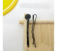 THAYLA 45MM 100 pièces pinces à cheveux en métal argenté plateau barrettes à cheveux plateau épingles à cheveux avec plateau vierge paramètres de lunette ronde plateaux pour épingle à cheveux bricolag