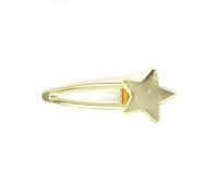 THAYLA 73 * 30MM 50pcs étoiles pinces à cheveux en métal plateau barrettes à cheveux plateau épingles à cheveux avec plateau vierge paramètres de lunette ronde plateaux pour épingle à cheveux