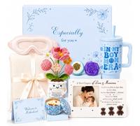 Thayqu Ensemble de cadeaux pour nouvelle maman pour femme, panier pour première maman, ensemble essentiel post-partum, cadeau de révélation du sexe de bébé, cadeau de première fête des mères, panier