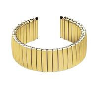 THBGTCNQ Bracelet de montre élastique 12mm 14mm 16mm 18mm 20mm 22mm, bracelet de montre en acier inoxydable for hommes et femmes, bracelet d'extension extensible, accessoires(Gold,18mm)