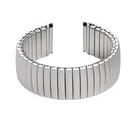 THBGTCNQ Bracelet de montre élastique 12mm 14mm 16mm 18mm 20mm 22mm, bracelet de montre en acier inoxydable for hommes et femmes, bracelet d'extension extensible, accessoires(Silver,16mm)