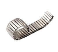 THBGTCNQ Bracelet de montre élastique en acier inoxydable, bracelet de rechange universel(Matte Silver,22mm)