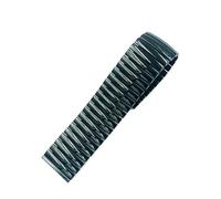 THBGTCNQ Bracelet de montre élastique en acier inoxydable, bracelet de rechange universel(Polished Black,22mm)