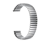 THBGTCNQ Bracelet de montre élastique en acier inoxydable, bracelet de rechange universel(Polished Silver,22mm)