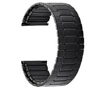 THBGTCNQ Bracelet de montre élastique en acier inoxydable de 22 mm for montres traditionnelles, bracelet à dégagement rapide, bracelet universel for hommes(Black)