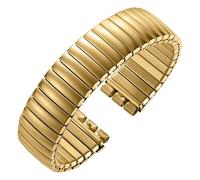 THBGTCNQ Bracelet de montre élastique en acier inoxydable for homme et femme, extensible et extensible, accessoire(Matte Gold,20mm)