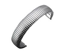 THBGTCNQ Bracelet de montre élastique en métal 18 mm 20 mm, bracelet de rechange unisexe(Silver,12mm)