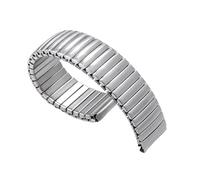 THBGTCNQ Bracelet de montre élastique en métal, bracelet de montre rétractable en acier inoxydable(Silver,12mm)