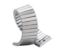 THBGTCNQ Bracelet De Montre Élastique En Métal Et Acier Inoxydable 16 Mm, 18 Mm, 20 Mm, 22 Mm, Universel, Adapté Aux Montres Intelligentes, Montres À Quartz(Silver,22mm)