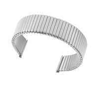 THBGTCNQ Bracelet de montre élastique en métal, extensible et extensible, en acier inoxydable, 18mm, 20mm, for hommes et femmes, accessoires(Silver,18mm)
