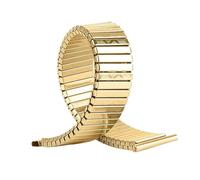 THBGTCNQ Bracelet de montre élastique rétractable en acier inoxydable, unisexe, 18 mm, 20 mm, 22 mm(Gold,18mm)