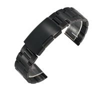 THBGTCNQ Bracelet De Montre En Acier Inoxydable De 18 Mm, 20 Mm, 22 Mm, 24 Mm, 26 Mm, 28 Mm, 30 Mm, Couleur Unie, Bracelet Classique En Métal For Hommes Et Femmes(Black,26mm)