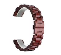 THBGTCNQ Bracelet de Montre en Bois 20mm 22mm Bracelet de Remplacement Universel Hommes Femmes Bracelet à dégagement Rapide for Montre Intelligente Montre à Quartz(B,20mm)