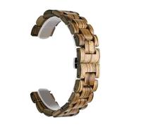 THBGTCNQ Bracelet de Montre en Bois 20mm 22mm Bracelet de Remplacement Universel Hommes Femmes Bracelet à dégagement Rapide for Montre Intelligente Montre à Quartz(A,20mm)