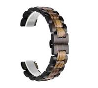 THBGTCNQ Bracelet de Montre en Bois 20mm 22mm Bracelet de Remplacement Universel Hommes Femmes Bracelet à dégagement Rapide for Montre Intelligente Montre à Quartz(E,20mm)