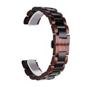 THBGTCNQ Bracelet de Montre en Bois 20mm 22mm Bracelet de Remplacement Universel Hommes Femmes Bracelet à dégagement Rapide for Montre Intelligente Montre à Quartz(C,22mm)