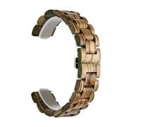 THBGTCNQ Bracelet de montre en bois, boucle déployante en acier inoxydable, bracelet de remplacement universel à dégagement rapide(E,23mm)