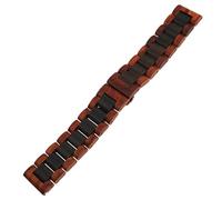 THBGTCNQ Bracelet de montre en bois, boucle déployante en acier inoxydable, bracelet de remplacement universel à dégagement rapide(B,22mm)