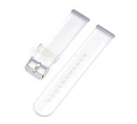 THBGTCNQ Bracelet de montre en caoutchouc et silicone à dégagement rapide, remplacement universel(White,20mm)