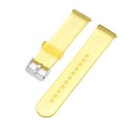 THBGTCNQ Bracelet de montre en caoutchouc et silicone à dégagement rapide, remplacement universel(Yellow,22mm)