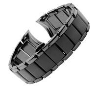 THBGTCNQ Bracelet de montre en céramique 22mm 24mm, noir, brillant, mat, for montre intelligente, montre à Quartz, accessoires de montre for hommes(Matting,24mm)