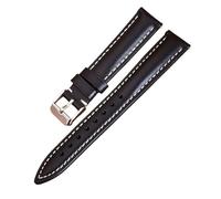 THBGTCNQ Bracelet de montre en cuir avec boucle en acier inoxydable et design à dégagement rapide, bracelet universel(A,20mm)