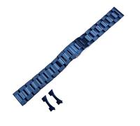 THBGTCNQ Bracelet de Montre en métal, Boucle déployante en Acier Inoxydable, Sangle Universelle à dégagement Rapide(Blue_19mm)