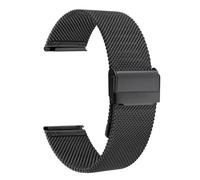 THBGTCNQ Bracelet de Montre tressé en Acier Inoxydable 18 mm Unisexe(Black_14mm)