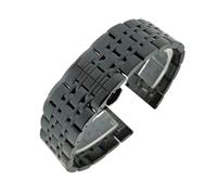 THBGTCNQ Bracelet de montre unisexe en acier inoxydable de 18 mm et 22 mm(Black,16mm)