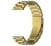 THBGTCNQ Bracelet de montre unisexe en acier inoxydable(Gold,22mm)