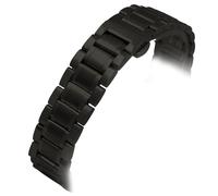 THBGTCNQ Bracelet de montre universel en acier inoxydable(Black,20mm)
