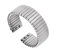 THBGTCNQ Bracelet de montre universel en acier inoxydable, bracelet élastique en métal extensible(SilverA,17mm)