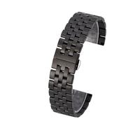 THBGTCNQ Bracelet de montre universel en acier inoxydable de 18 mm(Black,20mm)