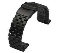 THBGTCNQ Bracelet de montre universel en acier inoxydable de 20 mm et 22 mm(Black,18mm)