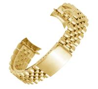 THBGTCNQ Bracelet de montre universel en acier inoxydable de 20 mm(Gold,13mm)