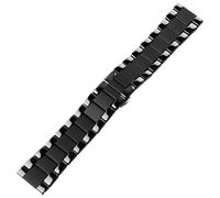 THBGTCNQ Bracelet de montre universel en céramique à dégagement rapide (18 mm, 20 mm, 22 mm)(Black half matte,16mm)