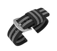 THBGTCNQ Bracelet en toile de nylon, boucle en acier inoxydable, conception à dégagement rapide, unisexe(F,24mm)