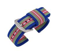 THBGTCNQ Bracelet en toile de nylon, boucle en acier inoxydable, conception à dégagement rapide, unisexe(G,22mm)
